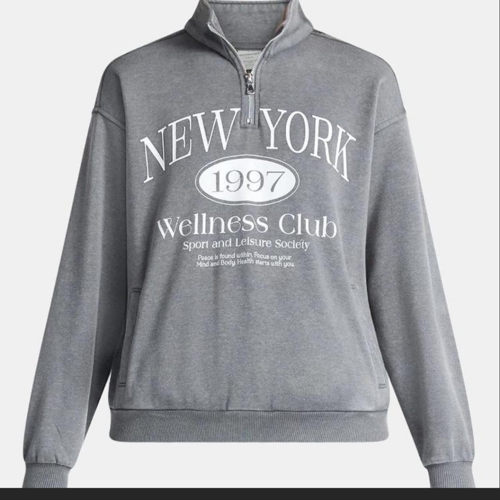 No Boundaries Gray Zip Up Sweater